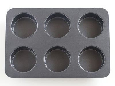 Cotta Original Muffin Mold 6Pcs Gray Japan 26X17.5X3.5Cm 85667 - YOYO JAPAN