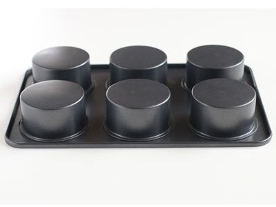 Cotta Original Muffin Mold 6Pcs Gray Japan 26X17.5X3.5Cm 85667 - YOYO JAPAN