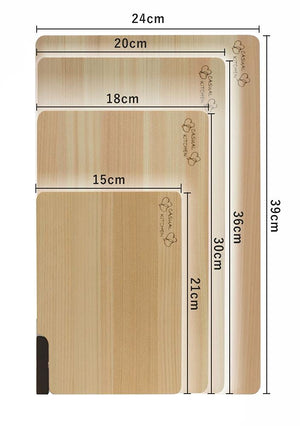 Daiwa Industry 36Cm Wooden Hinoki Chopping Board Stand Japan Dishwasher Safe Mildew Res - YOYO JAPAN