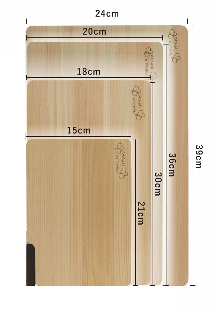 Daiwa Industry 36Cm Wooden Hinoki Chopping Board Stand Japan Dishwasher Safe Mildew Res - YOYO JAPAN