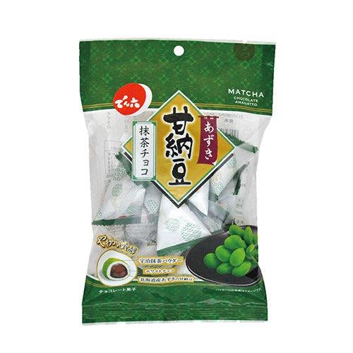 Denroku Amanatto Matcha Chocolate Covered Azuki Red Beans 70g (Pack of 6) - YOYO JAPAN
