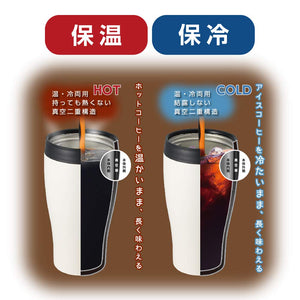 Doshisha Vacuum Insulated Direct Drip Tumbler Mug W/Lid 360Ml Japan Black - Cbct400Bk - YOYO JAPAN