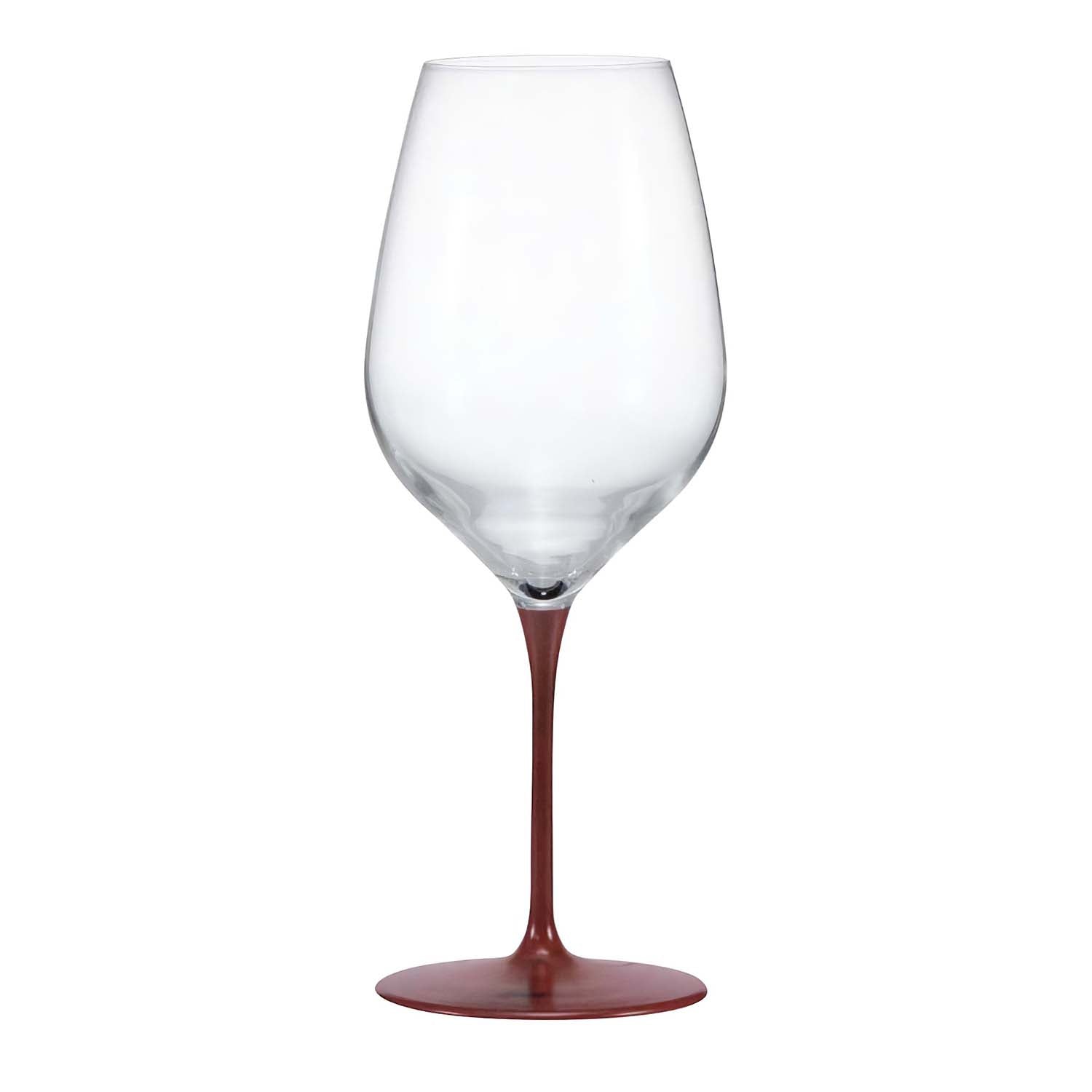 Ebm Crystal Glass Lacquered Pair Wine Glass Red - 430ml - YOYO JAPAN