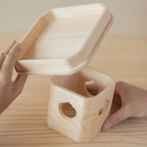 Ebm Hinoki Cypress Sanbou Offering Tray 15cm - YOYO JAPAN