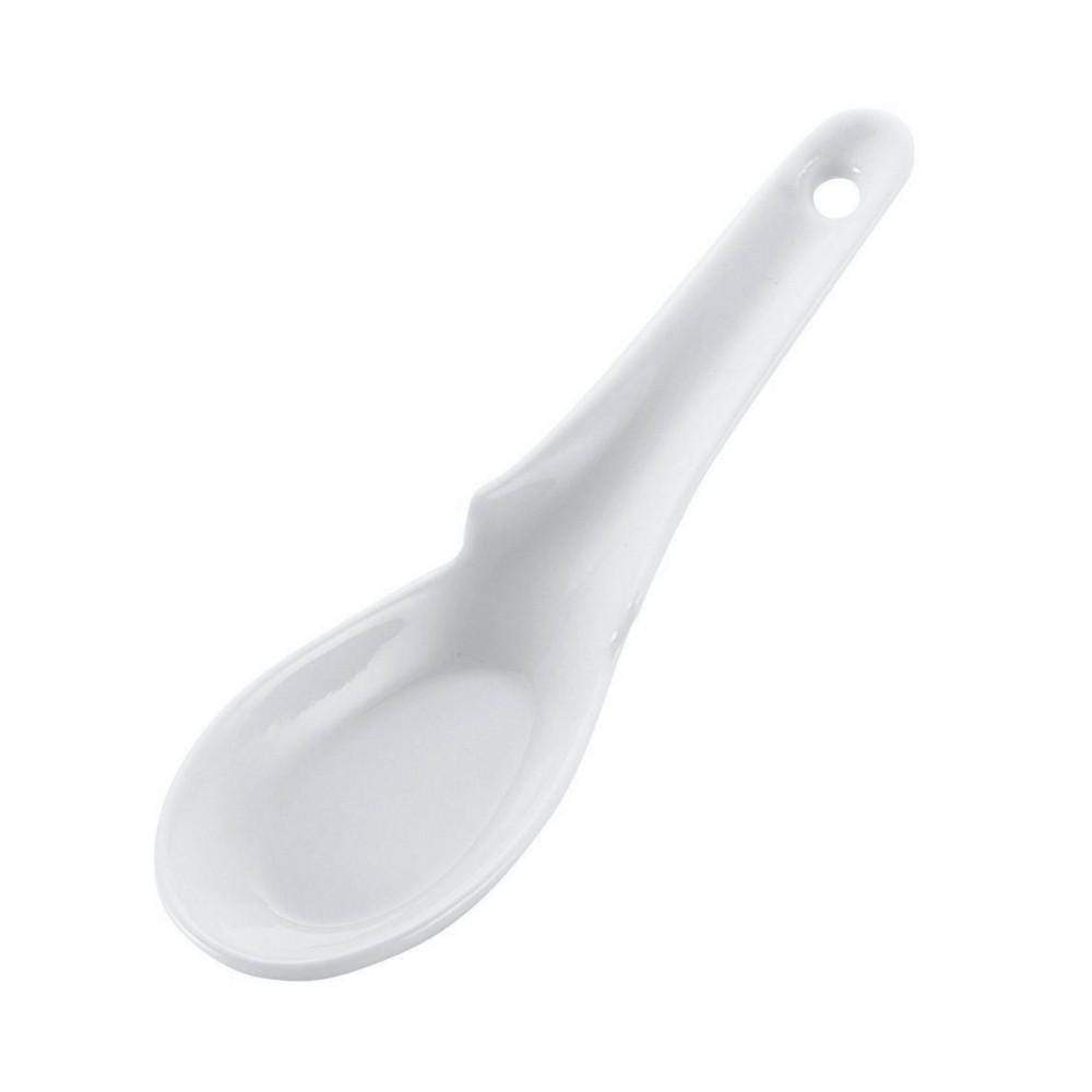 Ebm Japan Porcelain Renge Soup Spoon Hooked Handle 15.8Cm - YOYO JAPAN