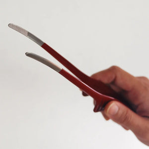 Ebm Stainless Steel Clever Chopstick Tongs Black - YOYO JAPAN