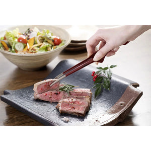 Ebm Stainless Steel Clever Chopstick Tongs Black - YOYO JAPAN