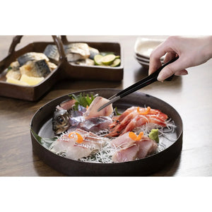 Ebm Stainless Steel Clever Chopstick Tongs Black - YOYO JAPAN