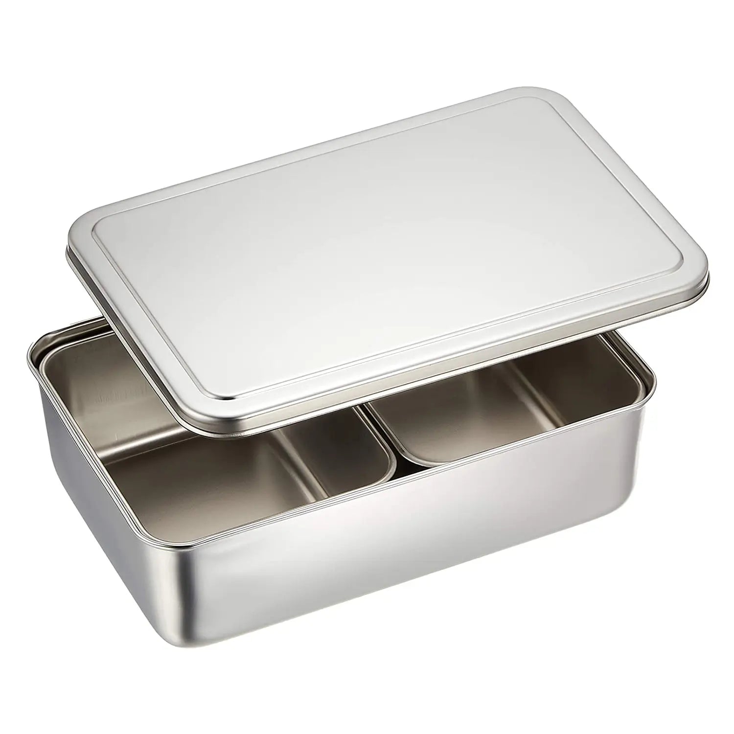 Ebm Stainless Steel Yakumi Seasoning Container 2 Compartments - YOYO JAPAN