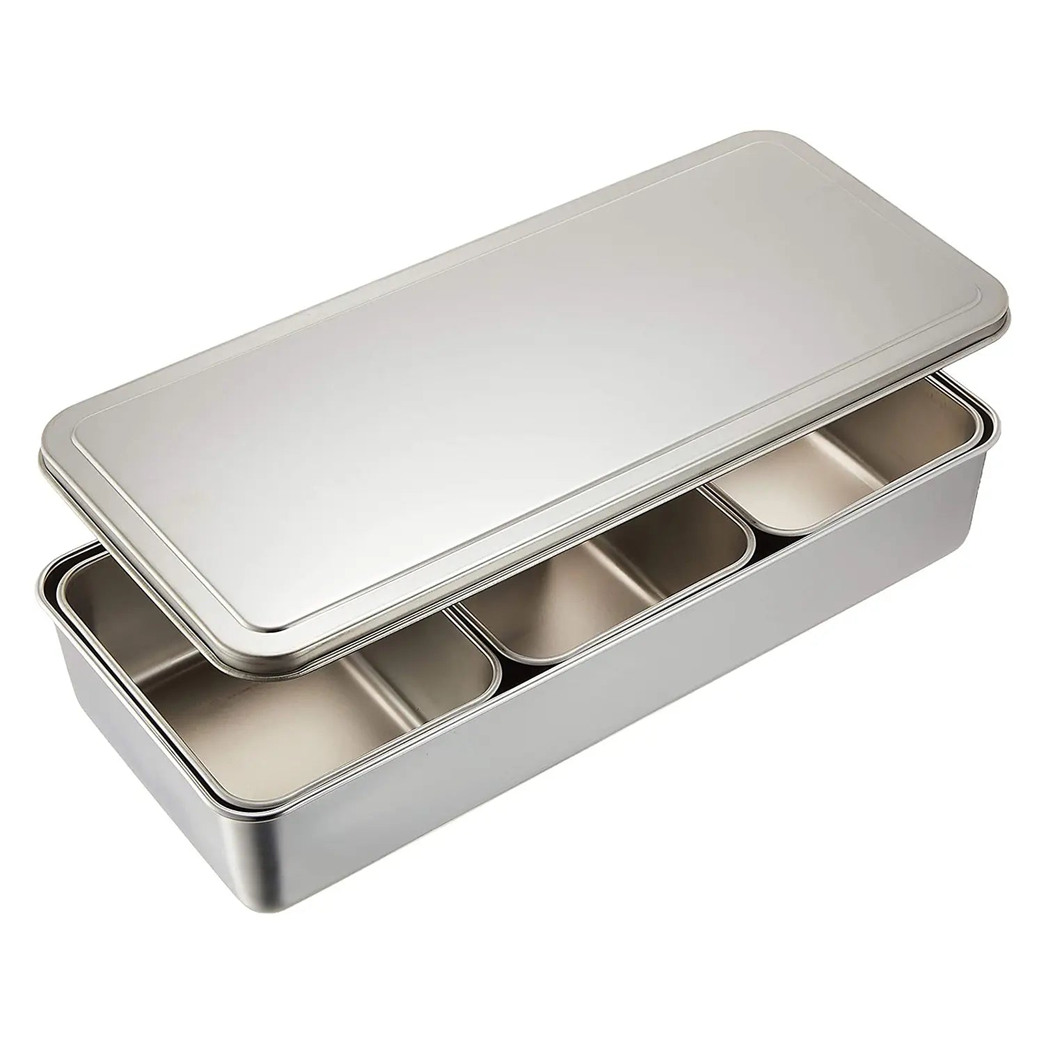 Ebm Stainless Steel Yakumi Seasoning Container 3 Compartments - YOYO JAPAN