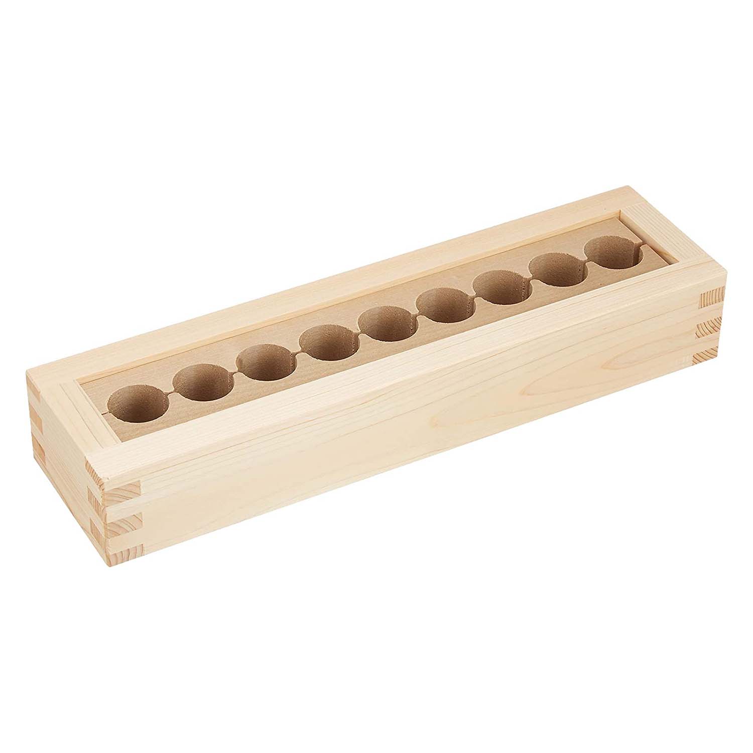 Ebm Wooden Rice Mold 9-Hole - YOYO JAPAN