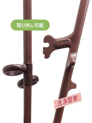 Asahi Koyo Chopsticks Iii Right Hand Dark Brown 20Cm For Adults Japan | Hold Correctly | Put Finger In Ring - YOYO JAPAN