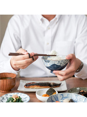 Asahi Koyo Chopsticks Iii Right Hand Dark Brown 20Cm For Adults Japan | Hold Correctly | Put Finger In Ring - YOYO JAPAN