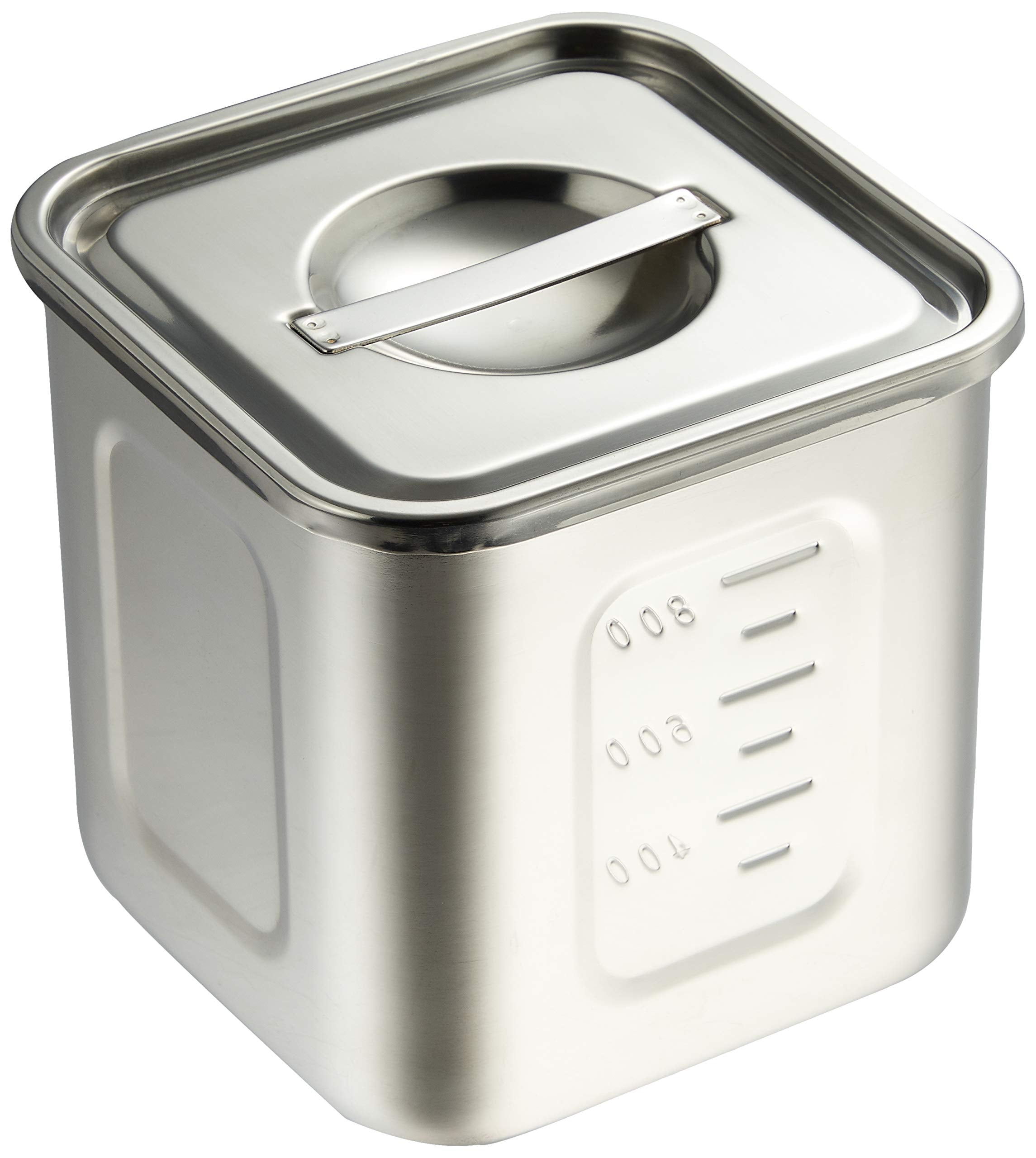 Endo Shoji Akk05010 10.5Cm Deep Square Kitchen Pot Japan Molybdenum Stainless Steel - YOYO JAPAN