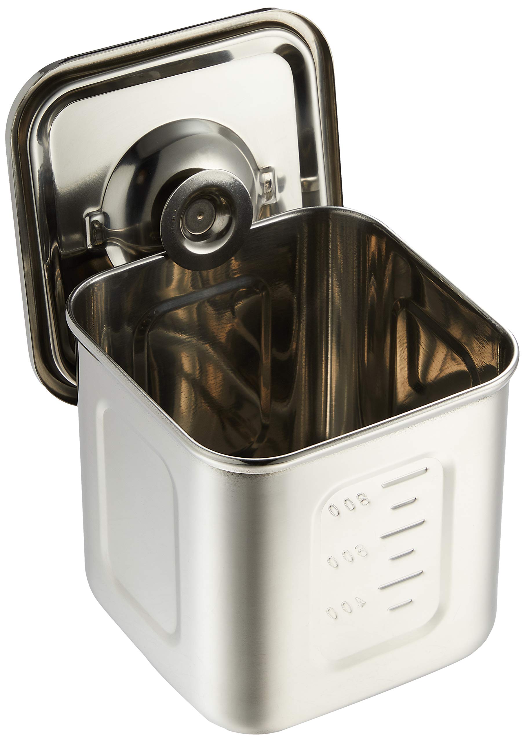 Endo Shoji Akk05010 10.5Cm Deep Square Kitchen Pot Japan Molybdenum Stainless Steel - YOYO JAPAN