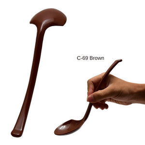 Entec Japan Melamine Long-Handled Ramen Spoon 21.8Cm Brown - YOYO JAPAN