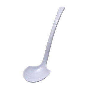Entec White Melamine Ramen Spoon 21.8Cm Long-Handled Japan - YOYO JAPAN