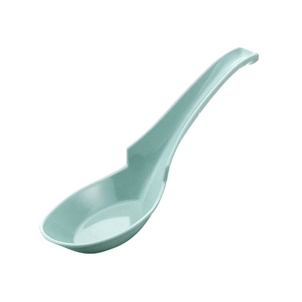 Entec Melamine Renge Soup Spoon With Hooked Handle 16Cm Green - YOYO JAPAN