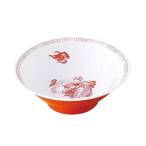 Entec Japan Zuishou Melamine Red Dragon Ramen Noodle Bowl 940Ml - YOYO JAPAN