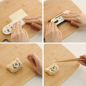 Arnest Ernest Chara-Ben Rice Ball Die Cutting Lesser Panda Set A-76821 Japan - YOYO JAPAN