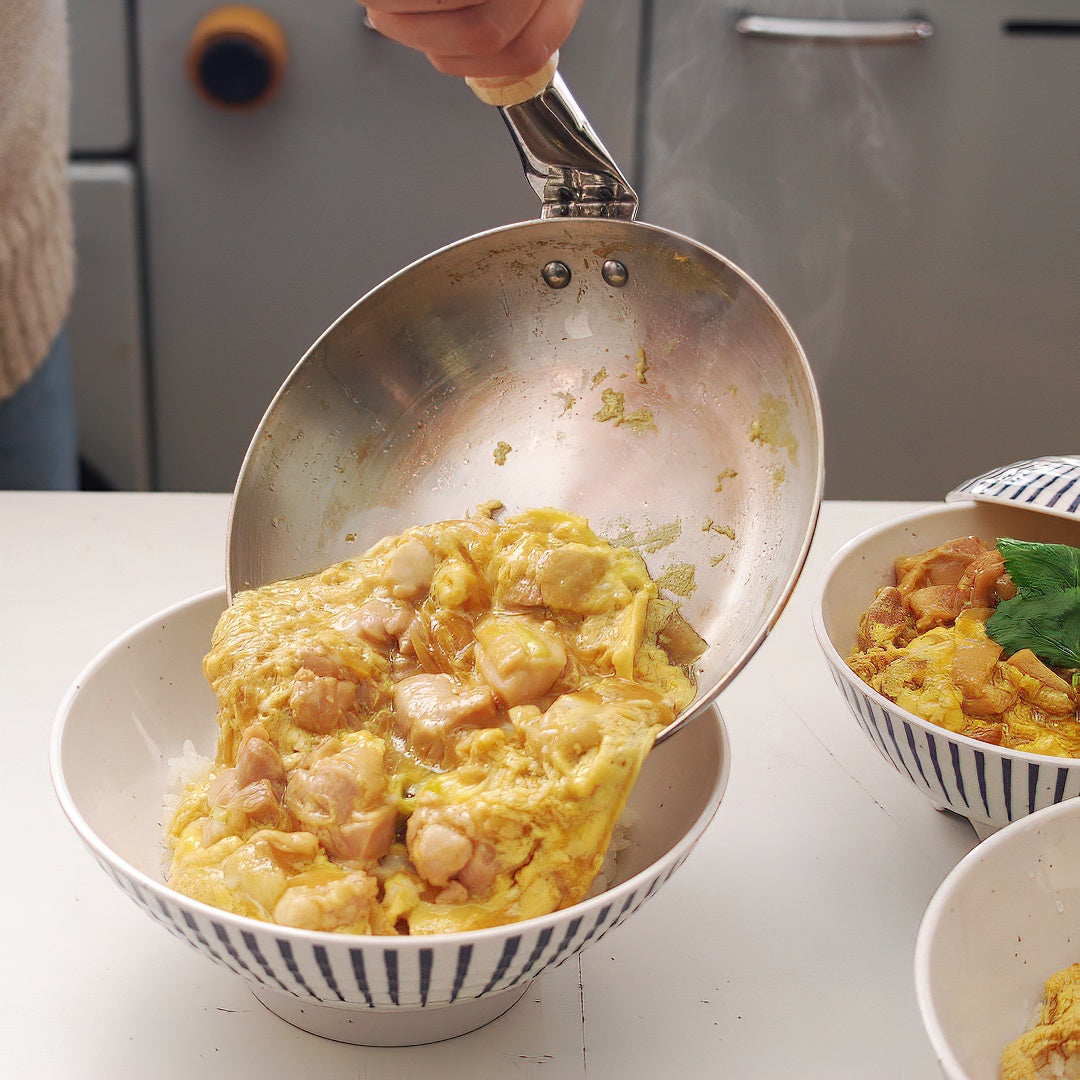 Fujinos 3-Ply Stainless Steel Induction Oyakodon Pan With Lid Japan Hsdd-160 - YOYO JAPAN