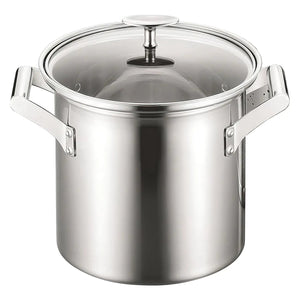 Fujinos Elec Master Pro Aluminum Clad Three-Layer Steel Pasta Pot - YOYO JAPAN