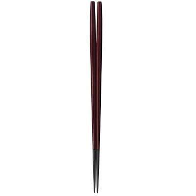 Fukui Craft Octagonal Double-Lacquered Non-Slip Chopsticks 22.5Cm Teak Brown Japan - YOYO JAPAN