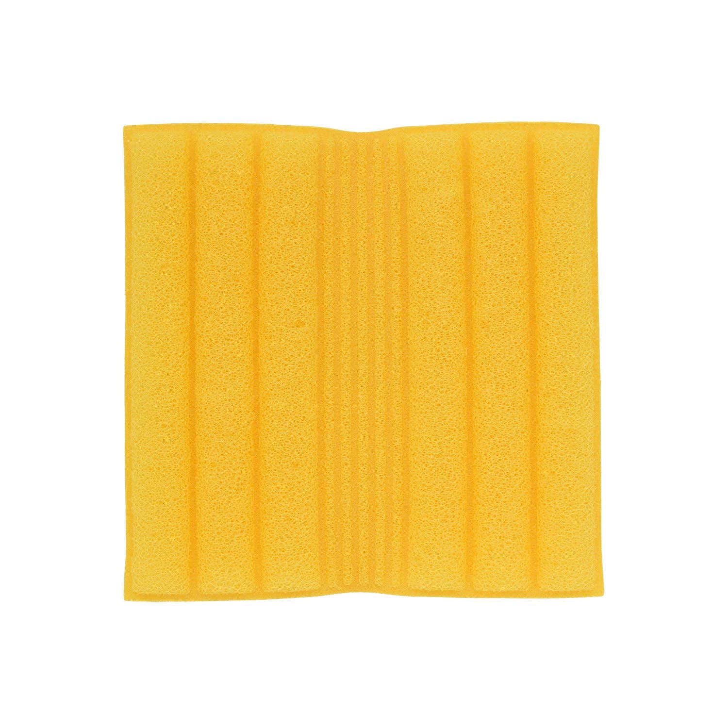 Lec Gekiochi-Kun Groove Washable Quick-Drying Dishwashing Sponge Sheet (Good Design Award Winner) 13X13Cm K00213 - Made In Japan - YOYO JAPAN