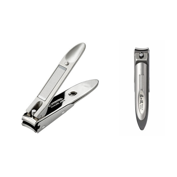Green Bell Takuminowaza Japan Stainless Steel Curved Blade Nail Clipper W/ Nail Catcher Large - YOYO JAPAN