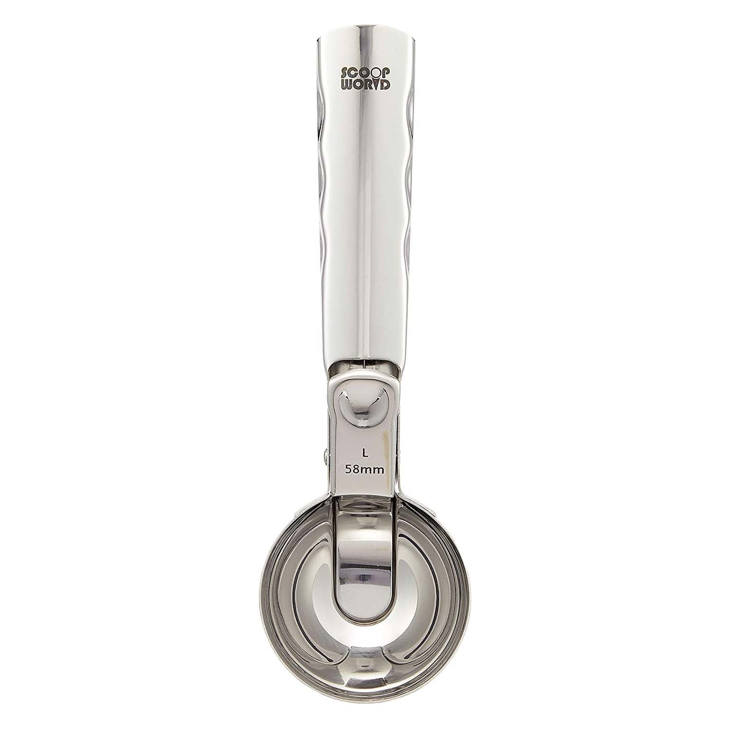 Gs Stainless Steel One-Push Ice Cream Scoop Medium - YOYO JAPAN