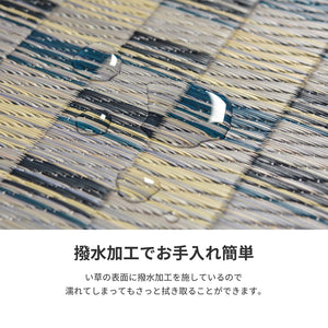 Hagihara Igusa Compact Rug Japan Blue Backing Approximate Size - YOYO JAPAN