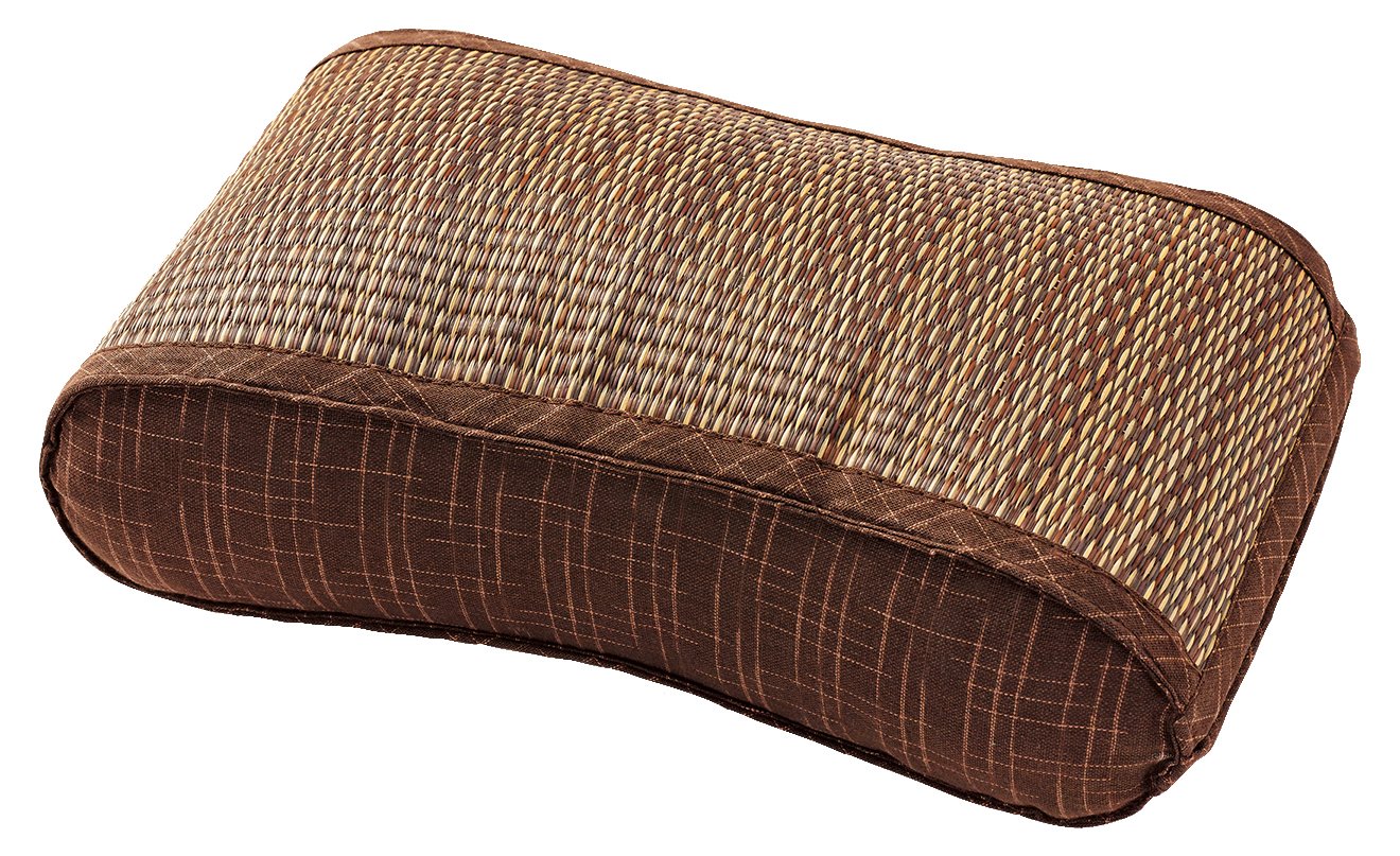 Hagihara Igusa Wave Pillow South Wind Brown 35X20X10 Memory Foam 81848714 | Made In Japan - YOYO JAPAN