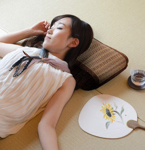 Hagihara Igusa Wave Pillow South Wind Brown 35X20X10 Memory Foam 81848714 | Made In Japan - YOYO JAPAN