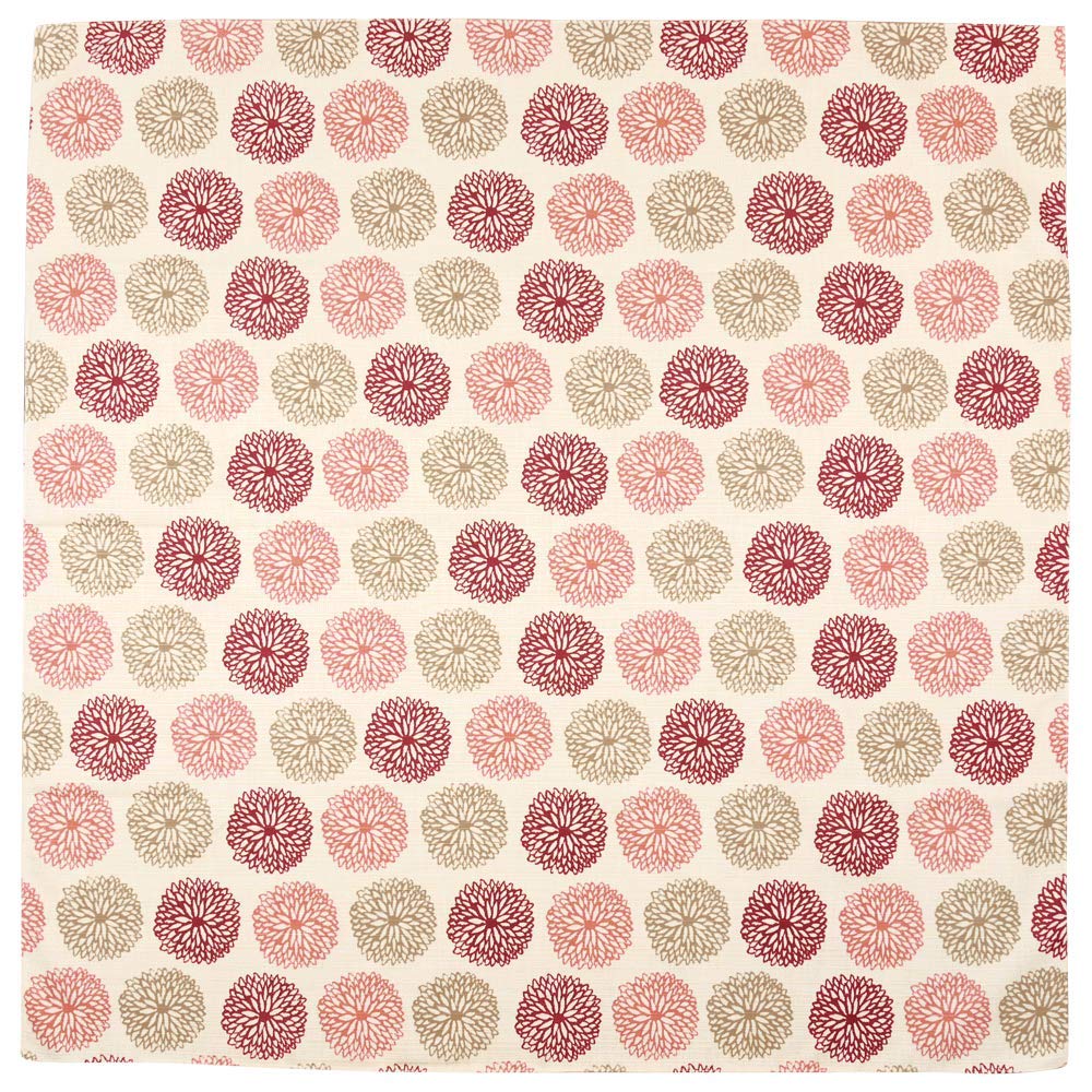 Hama Pattern Furoshiki Cloth Chrysanthemum Pink 90Cm - Japanese Gift Wrap - YOYO JAPAN