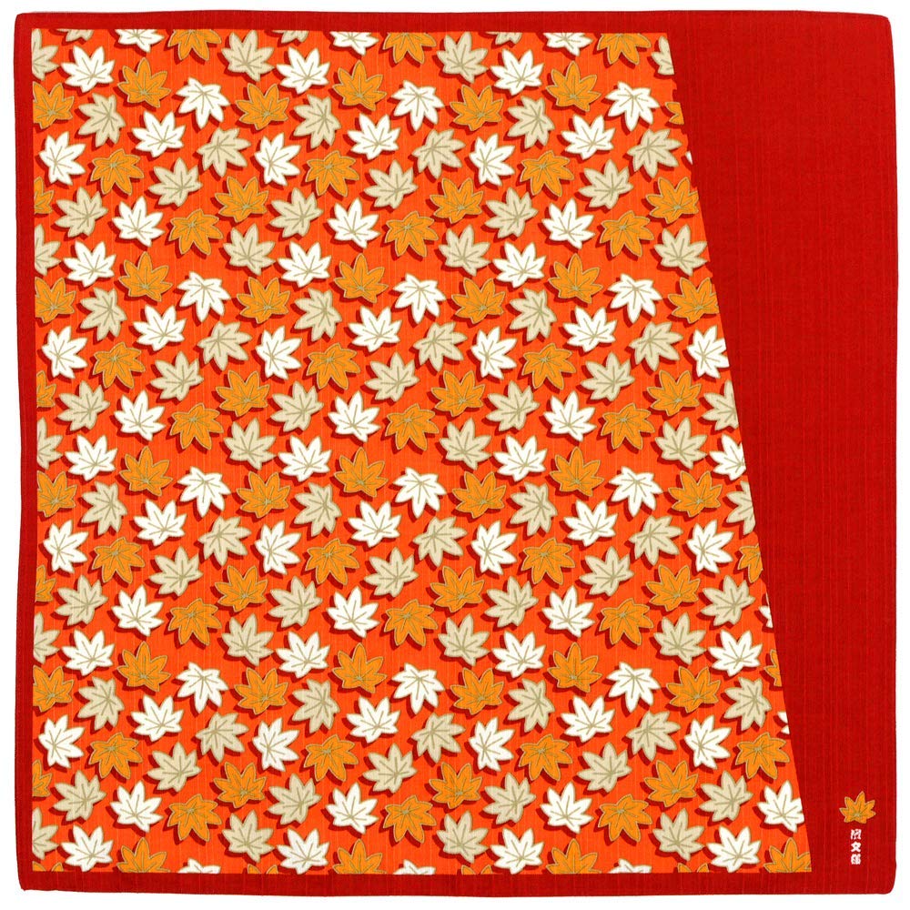 Hama Pattern Furoshiki 50Cm Haikara Momiji Red - Japanese Fabric - YOYO JAPAN
