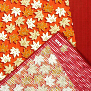 Hama Pattern Furoshiki 50Cm Haikara Momiji Red - Japanese Fabric - YOYO JAPAN