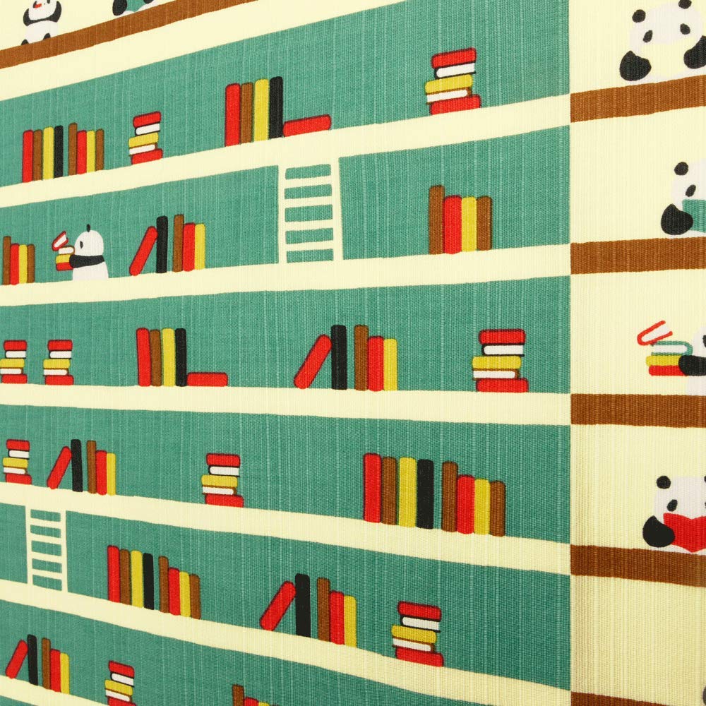 Hama Pattern Furoshiki 50Cm Eme Blue Panda'S Library Japan - YOYO JAPAN