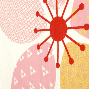 Hama Pattern Furoshiki Sakura Wrapped Red 50Cm Japanese Cloth - YOYO JAPAN