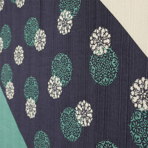 Hama Pattern Furoshiki 50Cm Yumehana Komon Navy Blue | Japanese Cloth - YOYO JAPAN