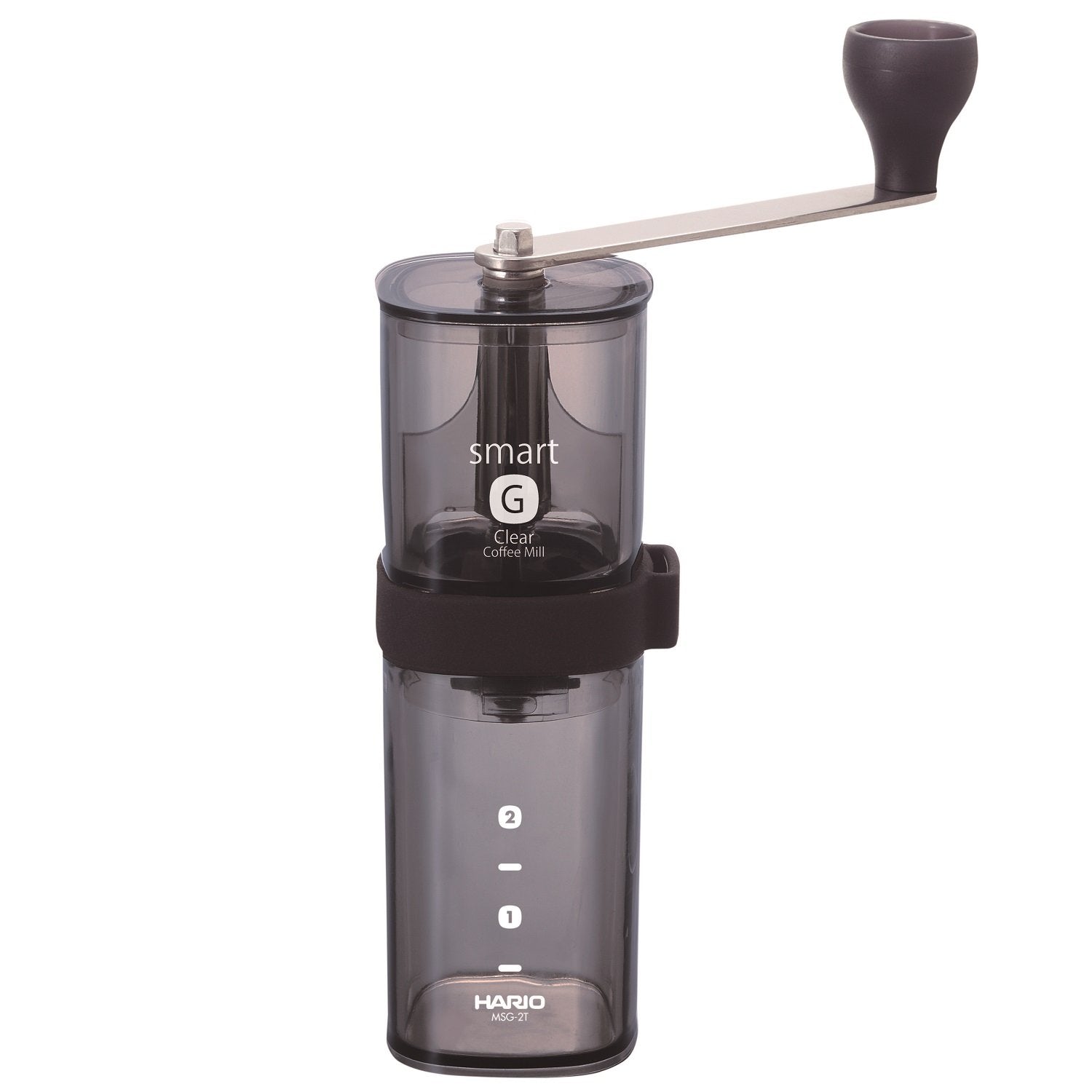 Hario Coffee Mill Smart G Transparent Black Japan - Msg-2-Tb - YOYO JAPAN