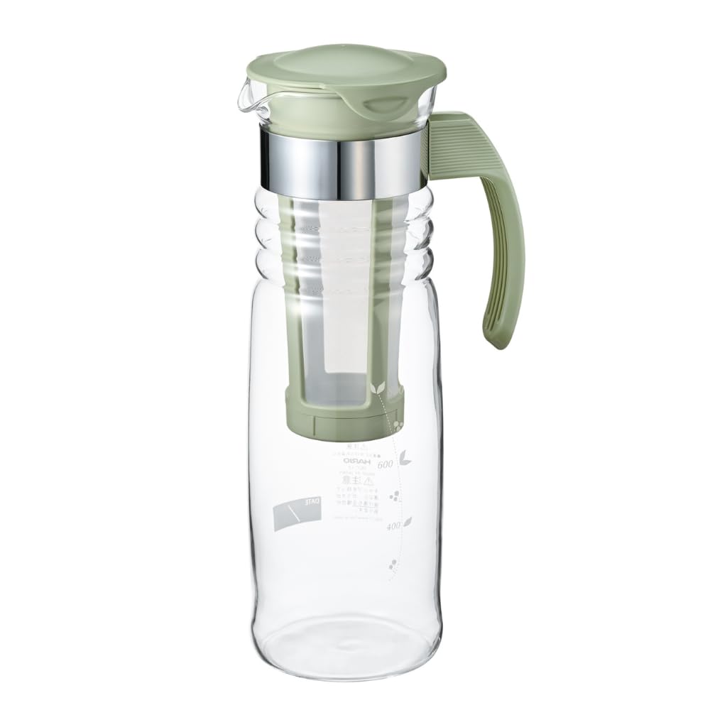 Hario Cold Brew Tea Pot HCC-12-SG 1200ml Smoky Green - YOYO JAPAN