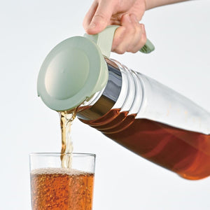 Hario Cold Brew Tea Pot HCC-12-SG 1200ml Smoky Green - YOYO JAPAN