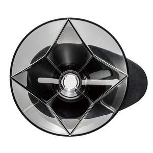 Hario VDMU-2018-TB Dripper Server Set 1-2C 300ml Transp. Black - YOYO JAPAN