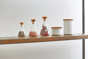 Hario Erlenmeyer Flask Stocker M Clear Sfs-M Japan (120 Characters) - YOYO JAPAN