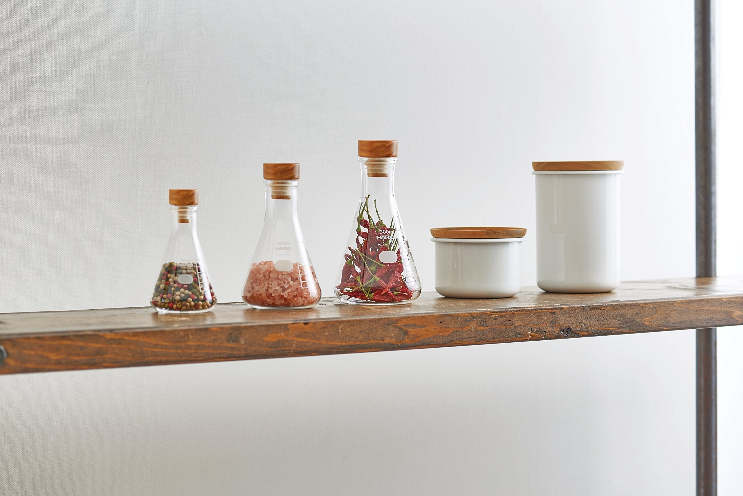 Hario Erlenmeyer Flask Stocker M Clear Sfs-M Japan (120 Characters) - YOYO JAPAN