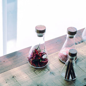 Hario Erlenmeyer Flask Stocker M Clear Sfs-M Japan (120 Characters) - YOYO JAPAN