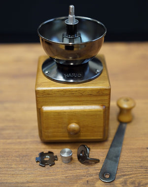 Hario Mm-2 Brown Hand Ground Coffee Mill Small Coffee Grinder From Japan - YOYO JAPAN