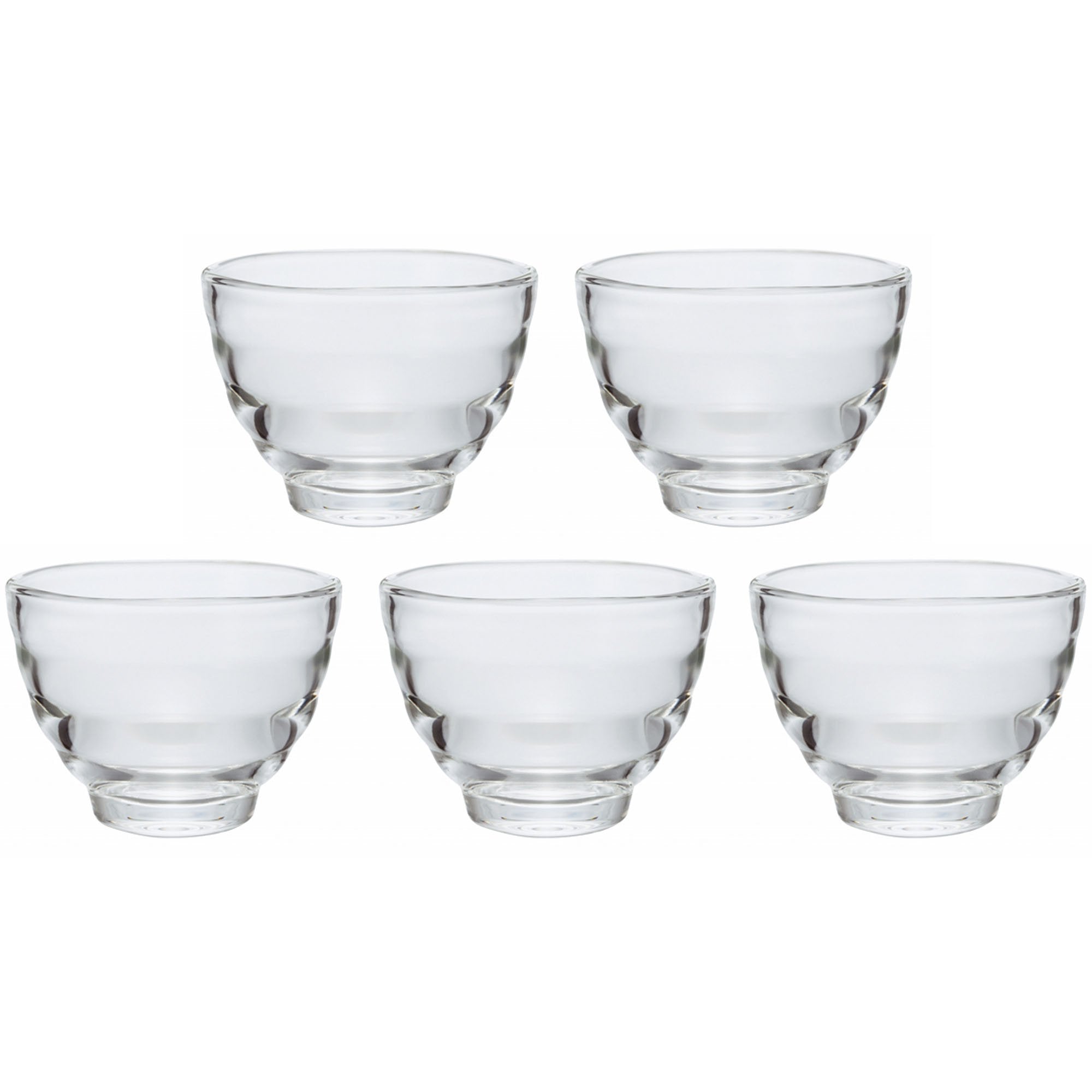 Hario Japan Glass Cup Set 5 170Ml Microwave/Oven/Dishwasher Safe Hu-3012 - YOYO JAPAN