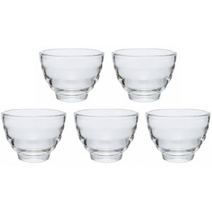 Hario Japan Glass Cup Set 5 170Ml Microwave/Oven/Dishwasher Safe Hu-3012 - YOYO JAPAN