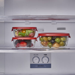 Hario Heat Resistant Glass Storage Container Made In Japan Kst-2012-Ow 3Pcs White - YOYO JAPAN